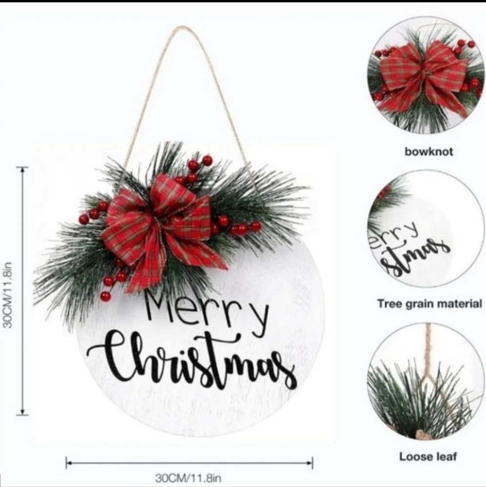 Wooden Christmas holiday Wooden wall decor nwt